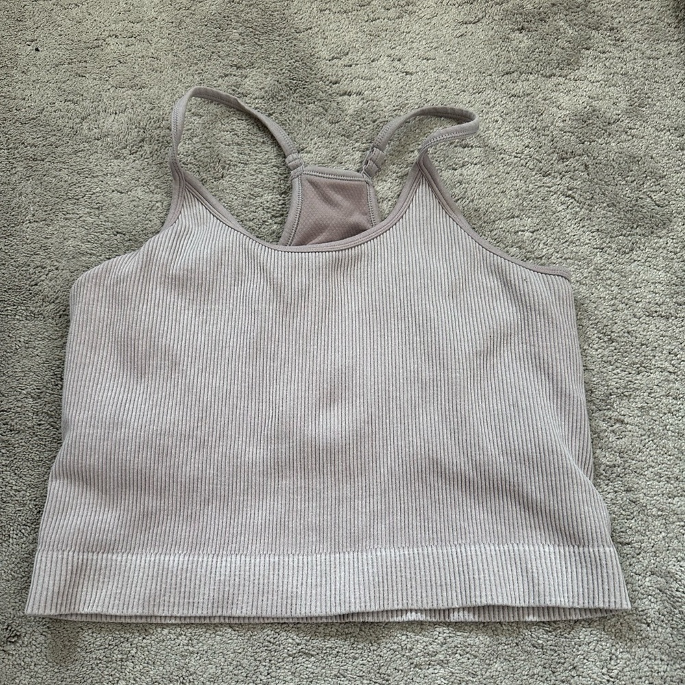 What’s The Scoop Crop Top Tank (curveflex) Smokey lilac